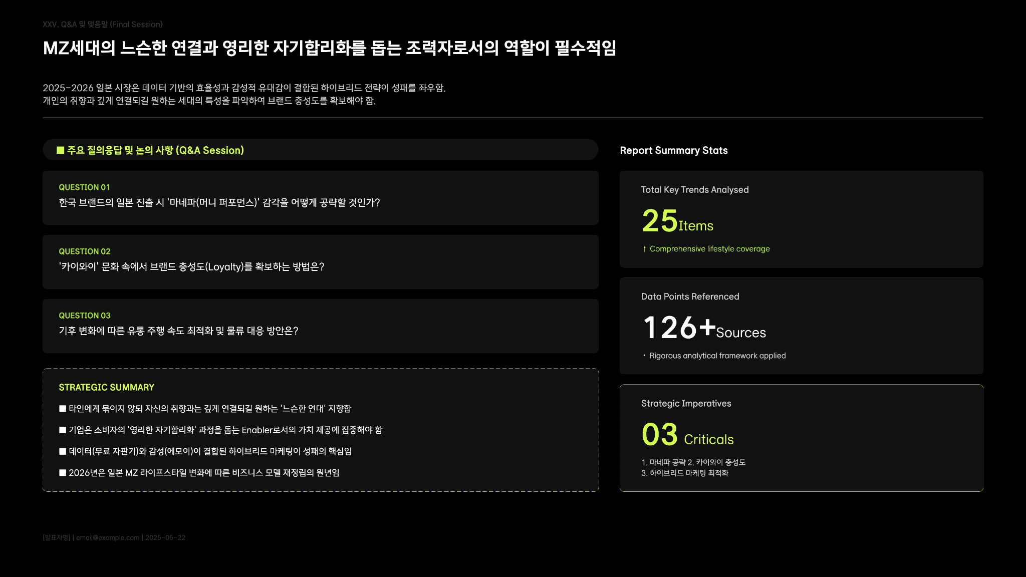 일본 MZ 라이프 스타일 분석 보고서 25페이지